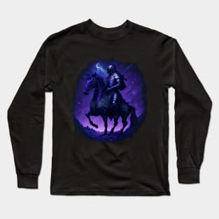 "Warrior of the Night: A Magical Warrior Embracing Splendor" Long Sleeve T-Shirt